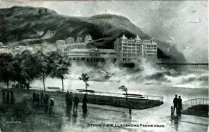The Promenade During a Storm, Llandudno, Clwyd - Conwy