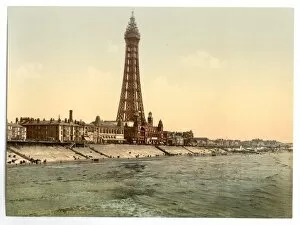The Promenade and Tower from North Pier, Blackpool, England