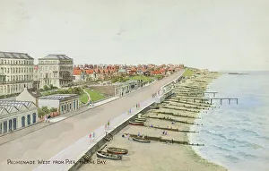Herne Prints: Promenade West, viewed from Pier, Herne Bay, Kent