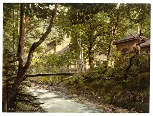 Wildbad Prints: Promenade, Wildbad, Black Forest, Baden, Germany