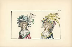 Prominent citizen bonnets of the late 18th century