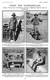 Prominent personalities serving in Gallipoli, WW1