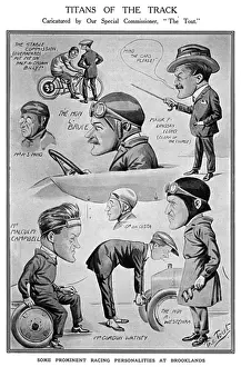 Tout Prints: Prominent racing personalities at Brooklands