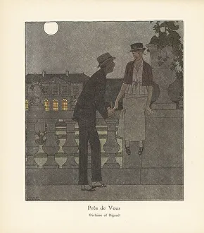 Perfumery Prints: Promotional art for Pres de Vous, a Perfume of Rigaud