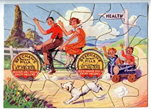 Bicycle Collection: Promotional jigsaw, Beechams Pills and Powders