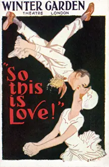 Joyous Prints: Promotional postcard for So This Is Love by Stanley Lupino and Arthur Rigbyae music Hal Brod