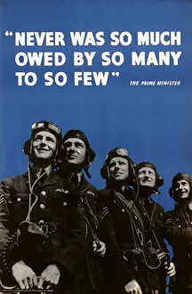 Churchill Collection: Propaganda poster: prime ministers statement
