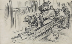Images Dated 15th May 2017: Propellers for Britains Warplanes: Machining the Blades