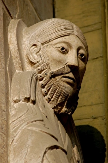 Portal Collection: Prophet Jeremiah. Cremona Cathedral. Italy