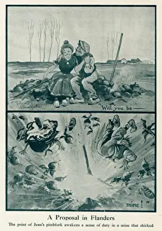 A Proposal in Flanders by Bruce Bairnsfather