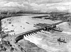 Images Dated 24th February 2005: Proposal for a Thames Barrage, Gravesend, 1904
