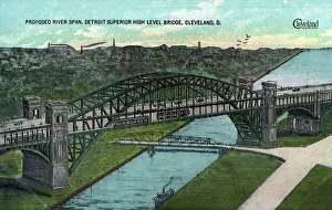 Span Prints: Proposd Detroit Superior High Level Bridge, Cleveland