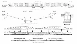 Superstructure Collection: Proposed Channel bridge, 1889