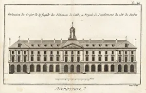 Encyclopedie Prints: Proposed facade of Pentemont Abbey, Paris
