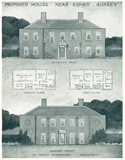 Providing Prints: Proposed House Near Esher, Surrey