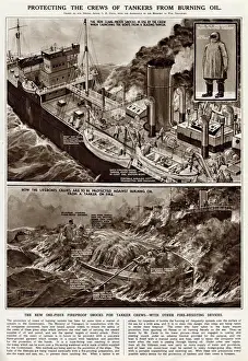 Resisting Prints: Protecting crews from burning oil by G. H. Davis