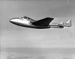 The prototype de Havilland DH115 Vampire Trainer G-5-7