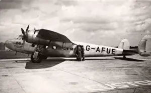 Guernsey Prints: The prototype de Havilland DH95 Flamingo, G-AFUE