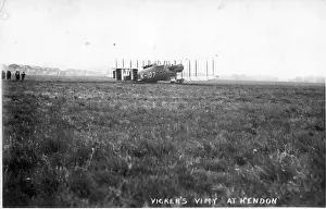 Vimy Prints: The prototype Vickers Vimy Commercial K-107 at Hendon