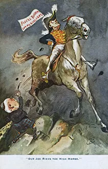 Furniss Gallery: Proud Joseph Chamberlain astride his High Horse