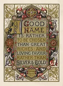 Favour Prints: Proverbs Xxii: 1