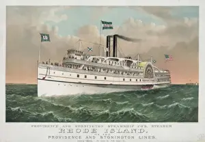 Rhode Prints: Providence and Stonington Steamship Co s. steamer Rhode Isla