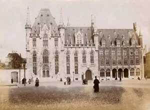 Provincial Gallery: Provincial Court building, Market Place, Bruges, Belgium
