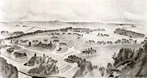 North Umberland Prints: Prudhoe Colony for Mental Defectives - Birds Eye View