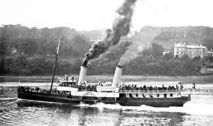 Straits Prints: PS Snowdon, Menai Straits, Victorian period