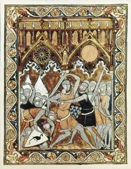 Psalter Prints: Psalter of Saint Louis (13th c. ). Abraham is