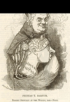 Phrenology Collection: Pt Barnum / Punch 1884