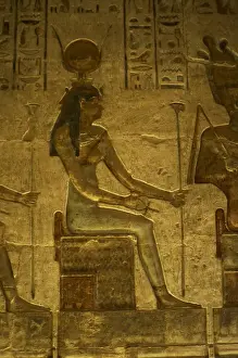 Ptolemaic temple of Hathor and Maat. Hathor. Seated figure