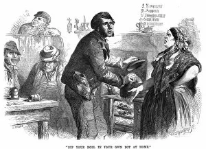 Images Dated 26th May 2011: Pub landlady stops snack, 1858