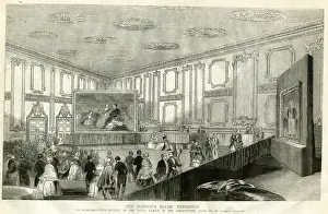 Pictorial Prints: Public Exhibition, Winterhalter royal painting