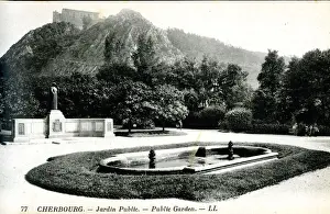 Jardin Prints: Public Garden, Cherbourg, France