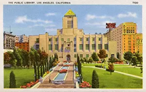 Libraries Prints: Public Library, Los Angeles, California, USA