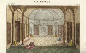 Abdul Collection: Public library of Sultan Abdul Hamid I, 1787