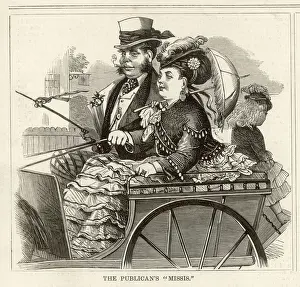Smug Prints: A publican and his wife in an open carriage