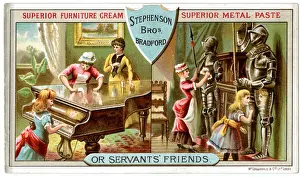 Bradford Prints: Publicity card, Stephenson Bros, Superior Furniture Cream