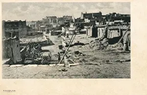 Dwellings Prints: Pueblo of Zuni, New Mexico, USA