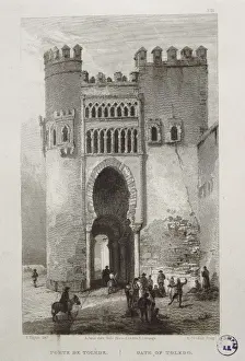 Puerta Prints: Puerta del Sol in Toledo. Litography