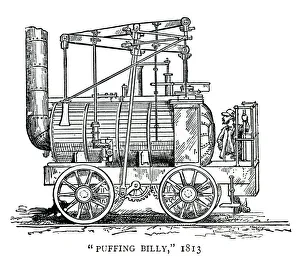 Forster Collection: Puffing Billy, steam locomotive 1813