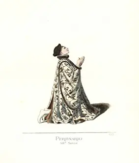 Fils Prints: Pugiello Pertinario, Florentine nobleman, 14th century