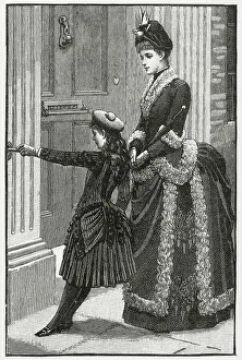 Pulling a door bell 1887