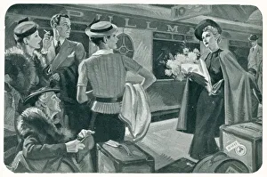 Leonard Prints: Pullman Train Illustration