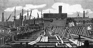 Pumping Collection: The pumping station at Deptford Creek, 1861