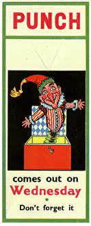Bookmark Prints: Punch magazine, advertising bookmark