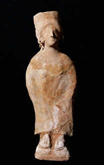 Carthage Collection: Punic Art. Figurine of a goddess with slopes. Terracota. Fro