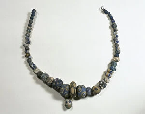 Phoenician Gallery: Punic art. Spain. Carthaginian necklace glass paste. 4th cen