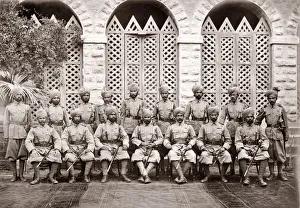 Solders Prints: Punjabi, Baluchi and Afridi solders, British Army, c. 1905
